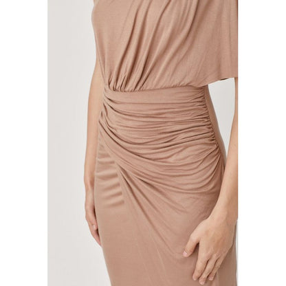 MUSTARD SEED One Shoulder Drape Jersey Wedding guest Dress