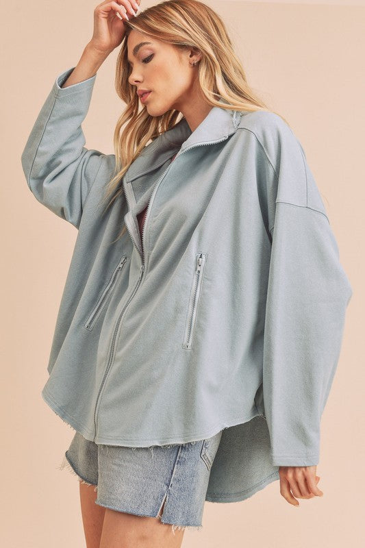 AEMI & Co. Zip-up Oversized Tina Jacket