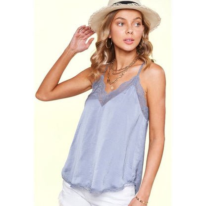 LA MIEL Romantic Lace Bonie Tank Top