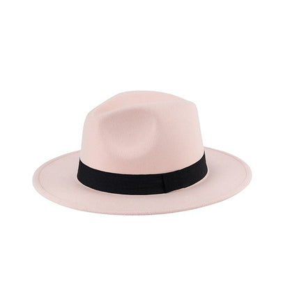 BELLA CHIC Suede Felt Fedora Hat