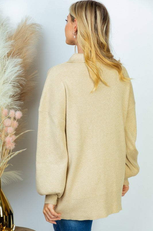 Long Sleeve Solid Knit Top