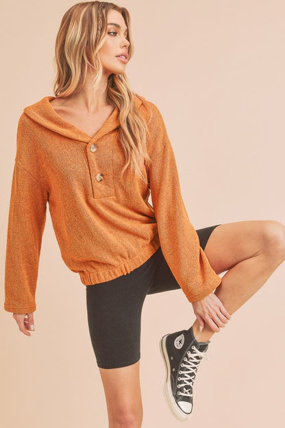 AEMI & Co. Buttoned Pullover Sweater- Hanna Pullover