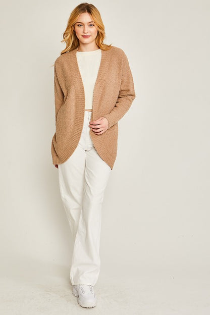 LOVE TREE Autumn Open-front Cardigan Sweater