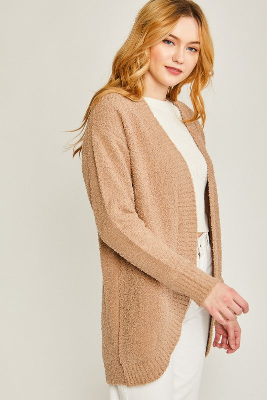 LOVE TREE Autumn Open-front Cardigan Sweater