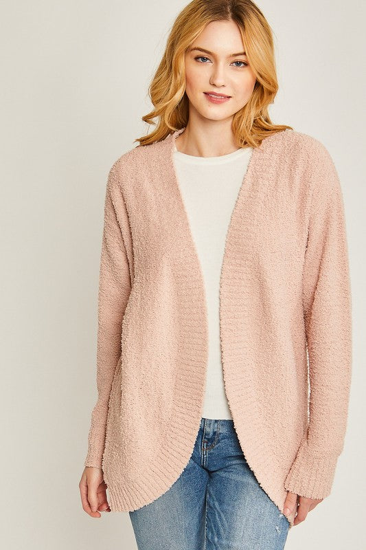 LOVE TREE Autumn Open-front Cardigan Sweater