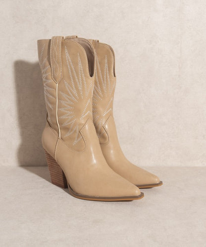 OASIS SOCIETY Emersyn - Western Starburst Embroidery Boots