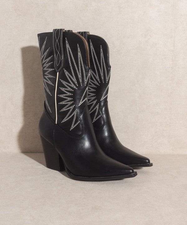 OASIS SOCIETY Emersyn - Western Starburst Embroidery Boots