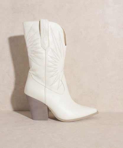 OASIS SOCIETY Emersyn - Western Starburst Embroidery Boots