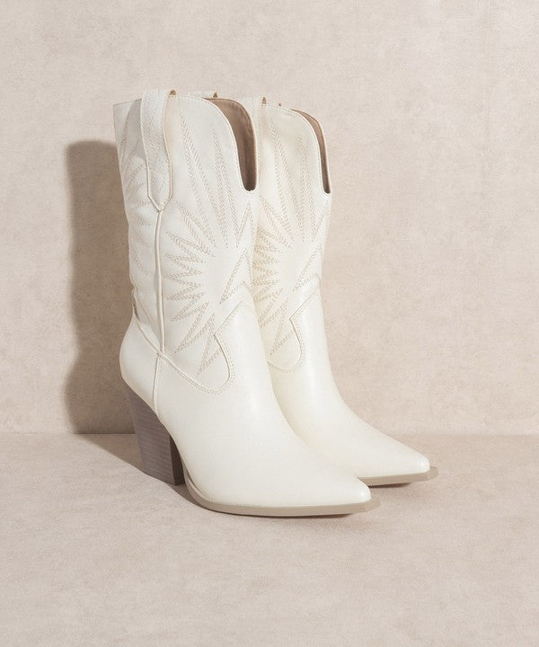 OASIS SOCIETY Emersyn - Western Starburst Embroidery Boots