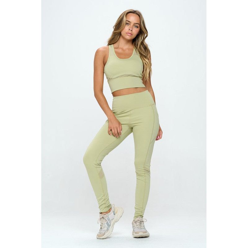 OTOS ACTIVE Women's Two Piece Activewear Set Cut Out Detail