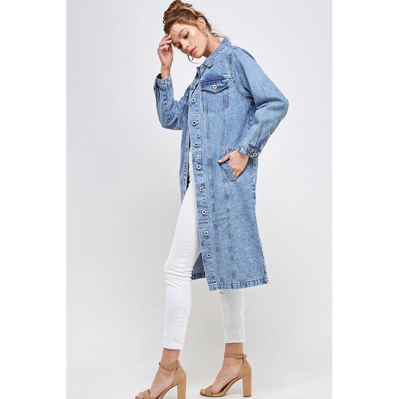 BLUE AGE Non-Stretch Third Quarter Denim Jacket