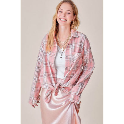 LA MIEL Dreamy Buttoned down Flannel Shirt