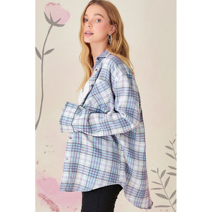 LA MIEL Dreamy Buttoned down Flannel Shirt