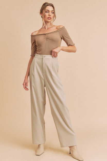 AEMI & Co. High-rise Wide-leg Pants- Tesia Pants