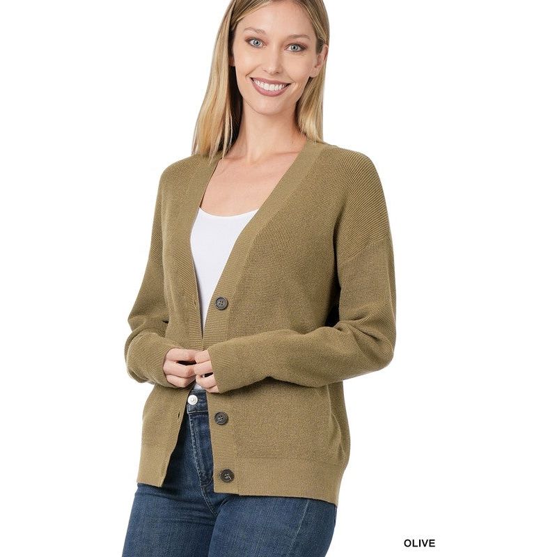 ZENANA VISCOSE CARDIGAN SWEATER