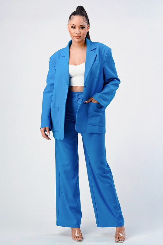 ATHINA Oversized Classic Blazer & Pants Set