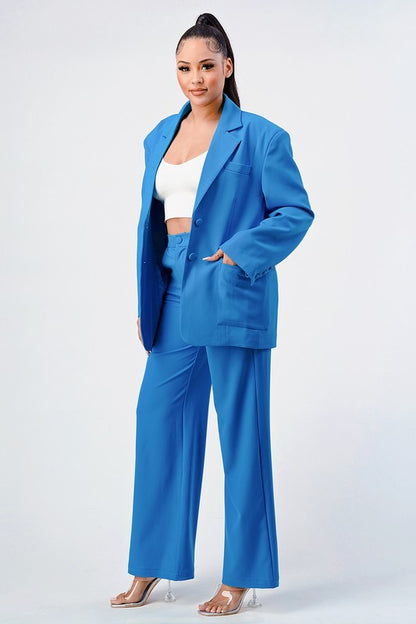 ATHINA Oversized Classic Blazer & Pants Set