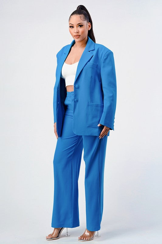 ATHINA Oversized Classic Blazer & Pants Set