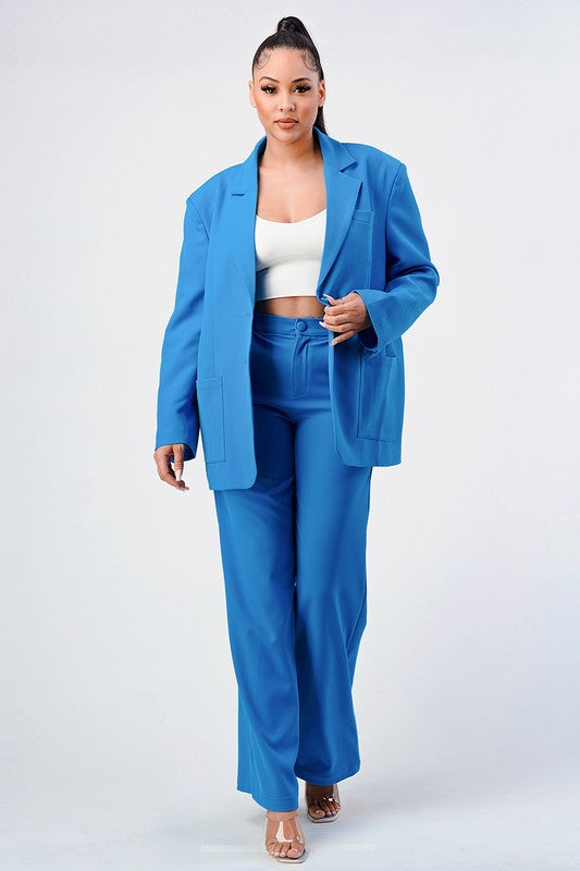 ATHINA Oversized Classic Blazer & Pants Set