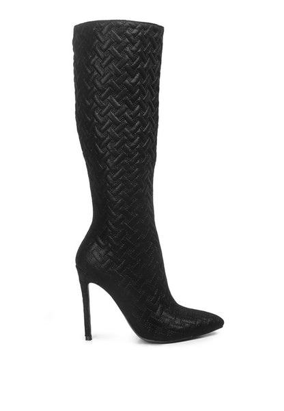 RAG & Co. Tinkles Quilted High Heeled Calf Boots