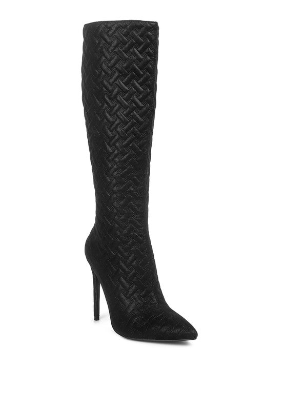 RAG & Co. Tinkles Quilted High Heeled Calf Boots