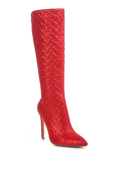 RAG & Co. Tinkles Quilted High Heeled Calf Boots