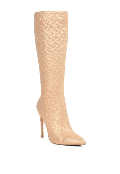 RAG & Co. Tinkles Quilted High Heeled Calf Boots