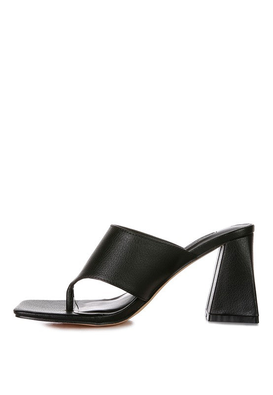 Muse Me Block Heel Slip On Thong Sandals