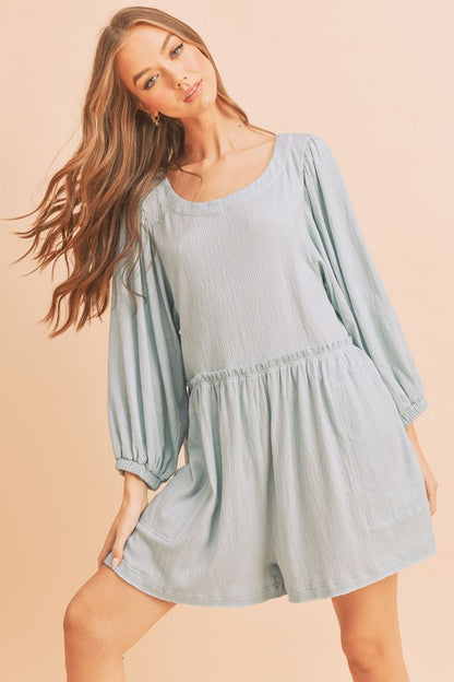 AEMI & Co. Babydoll  Romper with Pockets - Kyle Romper