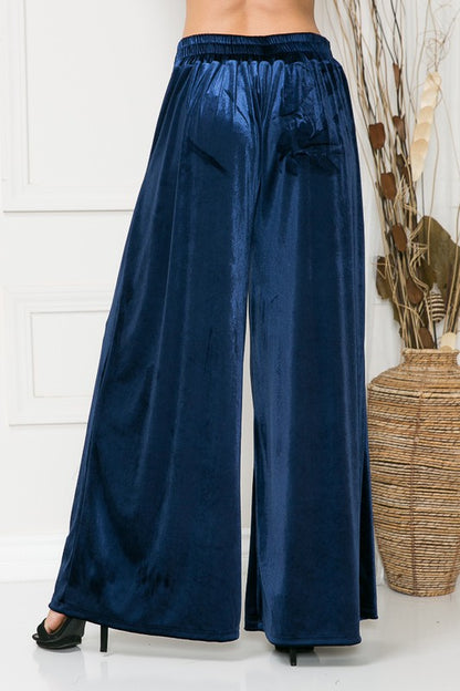 ORANGE FARM CLOTHING Velvet Wide Leg Pants