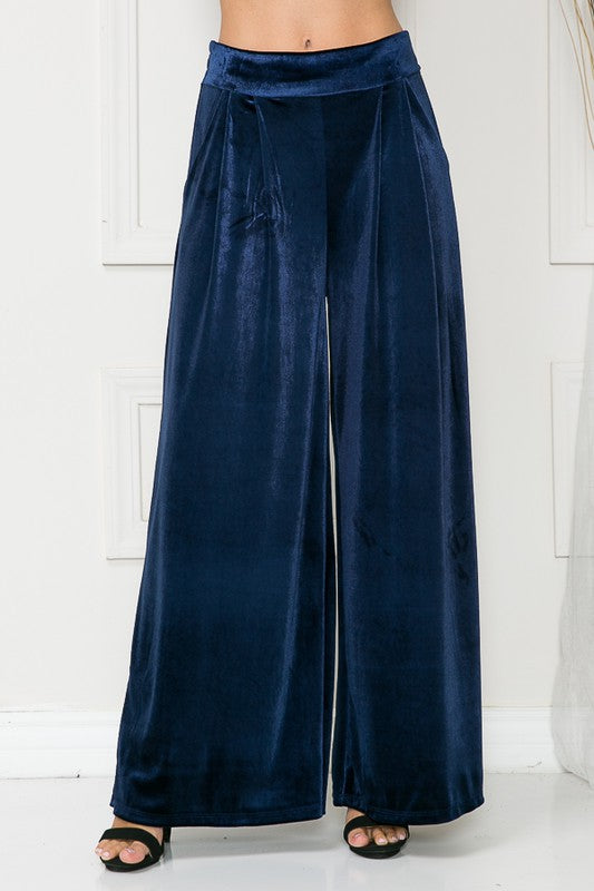 ORANGE FARM CLOTHING Velvet Wide Leg Pants