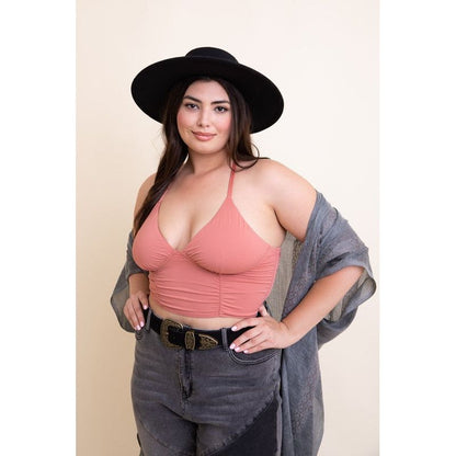 Plus Size Ruched Bralette