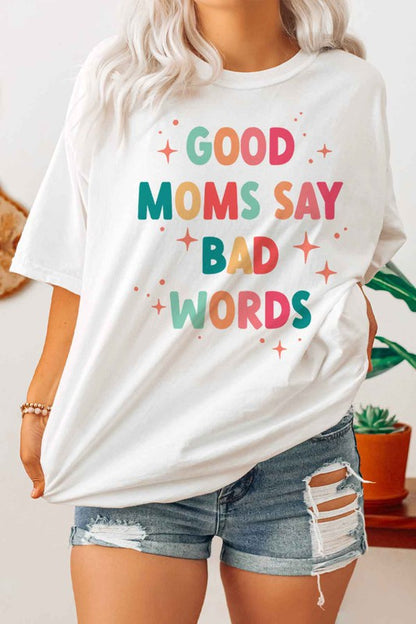 GOOD MOM BAD WORDS T-SHIRT PLUS SIZE