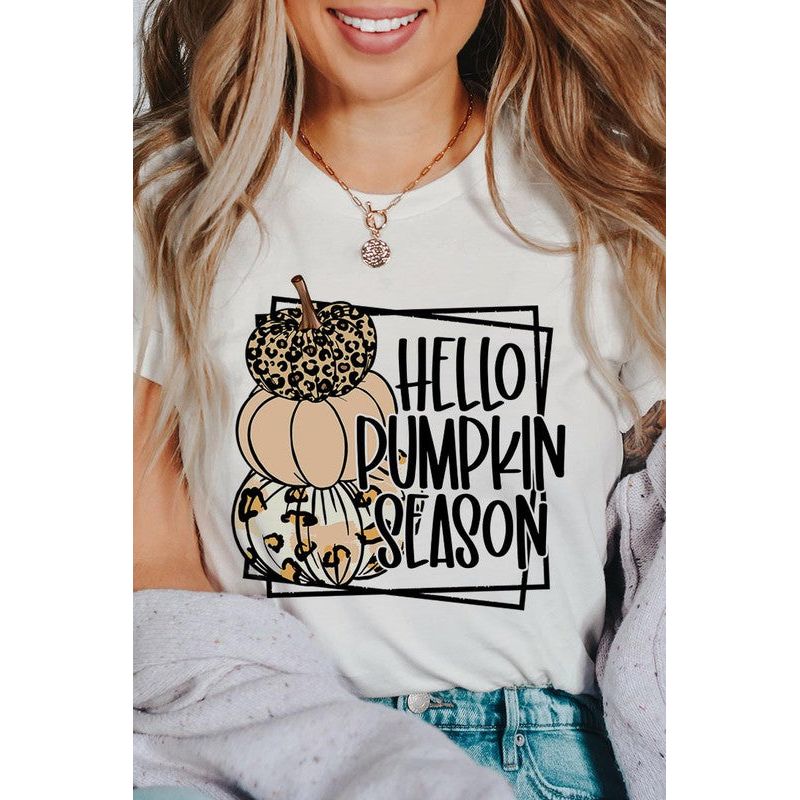 COLOR BEAR  Hello Pumpkin Season Short sleeve Graphic T-Shirt