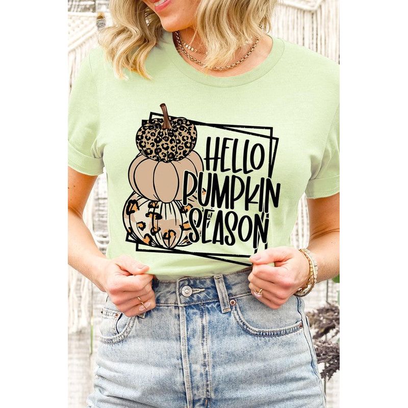 COLOR BEAR  Hello Pumpkin Season Short sleeve Graphic T-Shirt