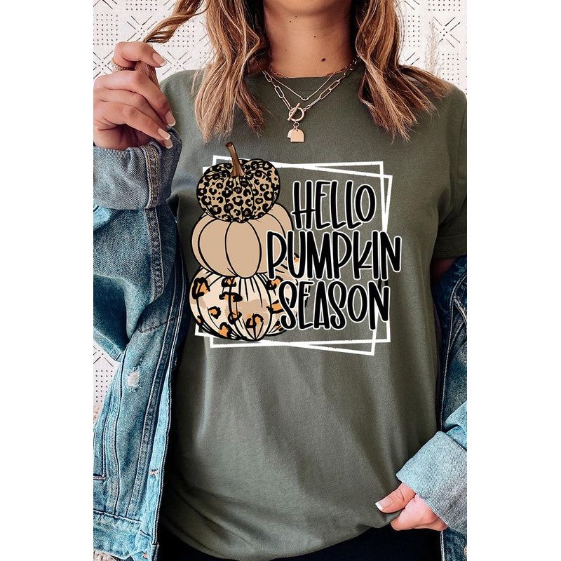 COLOR BEAR  Hello Pumpkin Season Short sleeve Graphic T-Shirt