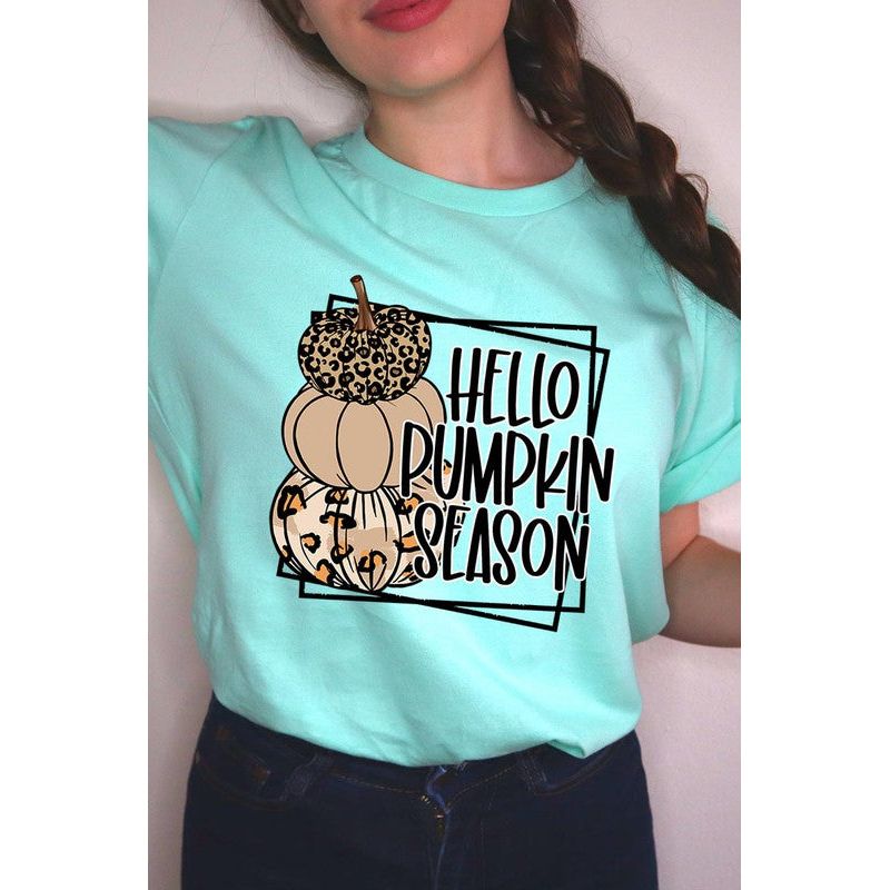 COLOR BEAR  Hello Pumpkin Season Short sleeve Graphic T-Shirt