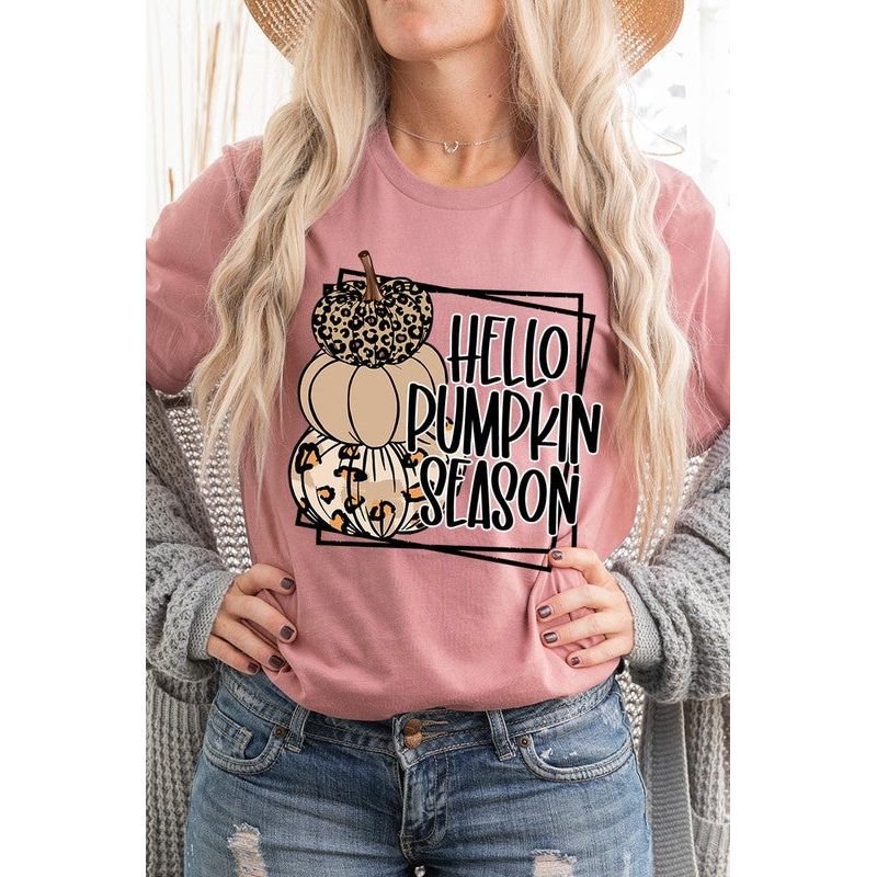 COLOR BEAR  Hello Pumpkin Season Short sleeve Graphic T-Shirt