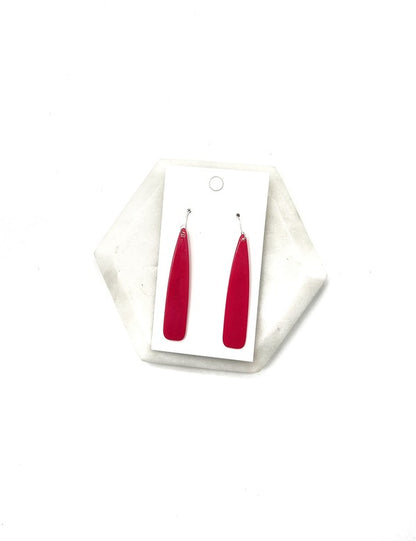 BAUBLES by B Burgundy Pixie Acrylic Earrings