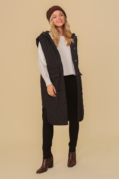 TIMING Hooded Oversized Vest Winter Jacket