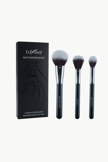 LAFEEL Pure Black Collection Must Have Brush Set