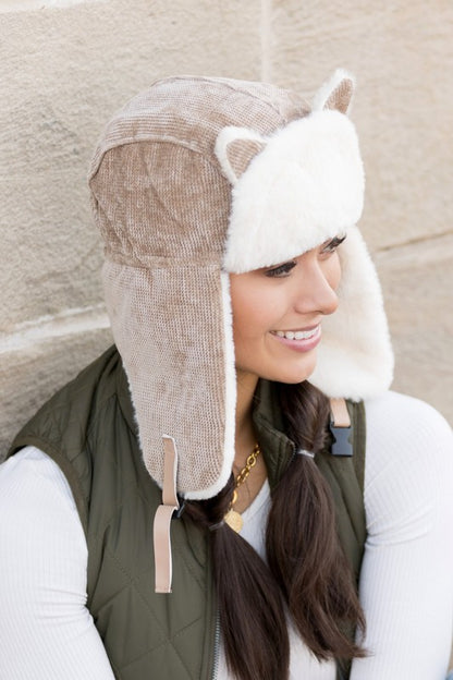 AILI'S CORNER Kitten Ear Trapper Hat