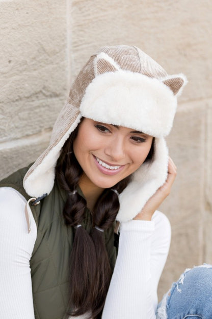 AILI'S CORNER Kitten Ear Trapper Hat