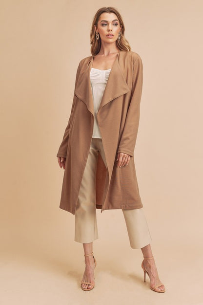 AEMI & Co. Relaxed Open-front Cardigan-Rosalie Coat