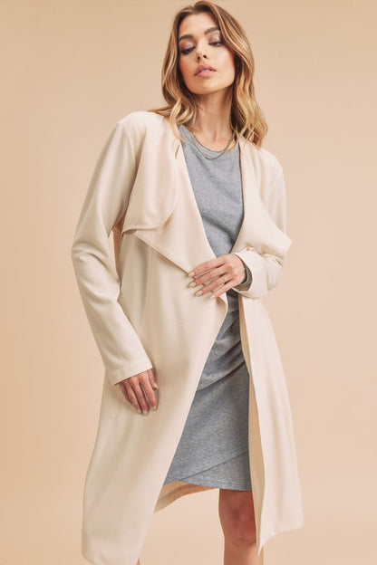 AEMI & Co. Relaxed Open-front Cardigan-Rosalie Coat