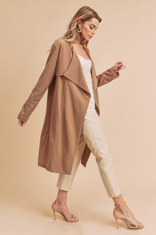 AEMI & Co. Relaxed Open-front Cardigan-Rosalie Coat