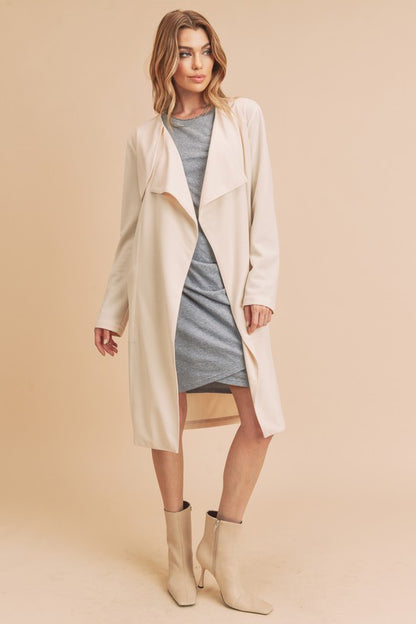 AEMI & Co. Relaxed Open-front Cardigan-Rosalie Coat