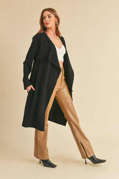 AEMI & Co. Relaxed Open-front Cardigan-Rosalie Coat