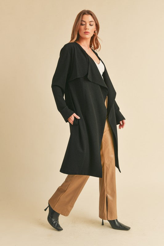 AEMI & Co. Relaxed Open-front Cardigan-Rosalie Coat