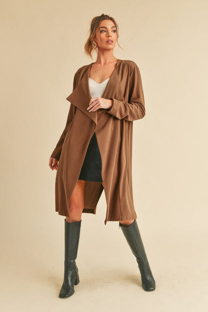 AEMI & Co. Relaxed Open-front Cardigan-Rosalie Coat